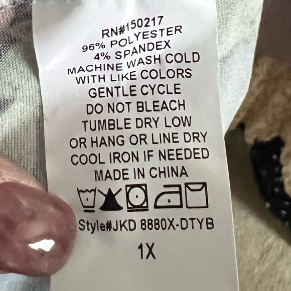 NWT | Vibe | Blue Floral Maxi Dress | Size 1X - Picture 5 of 5